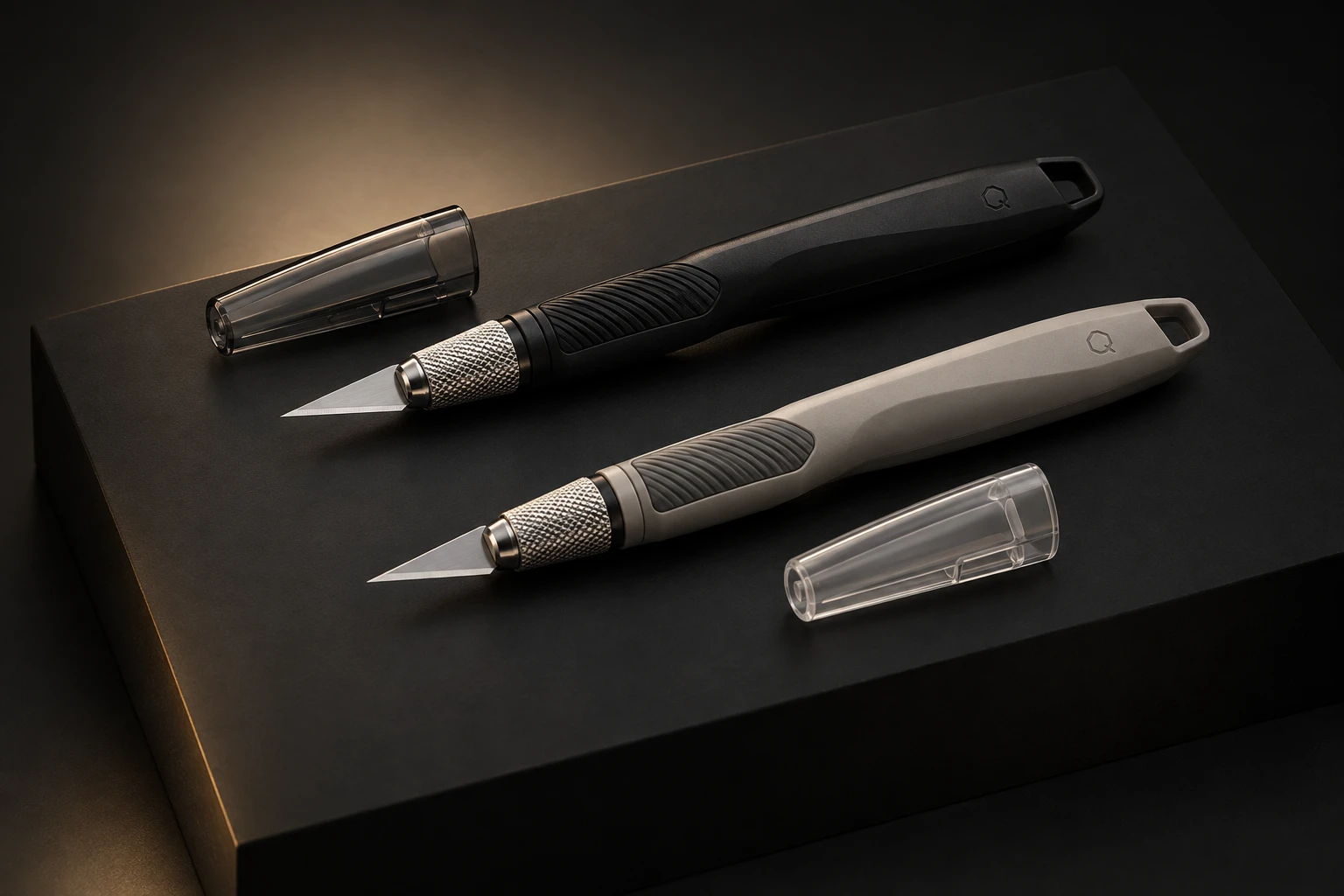 Arc Comfort Craft Knife in Black and Warm Grey